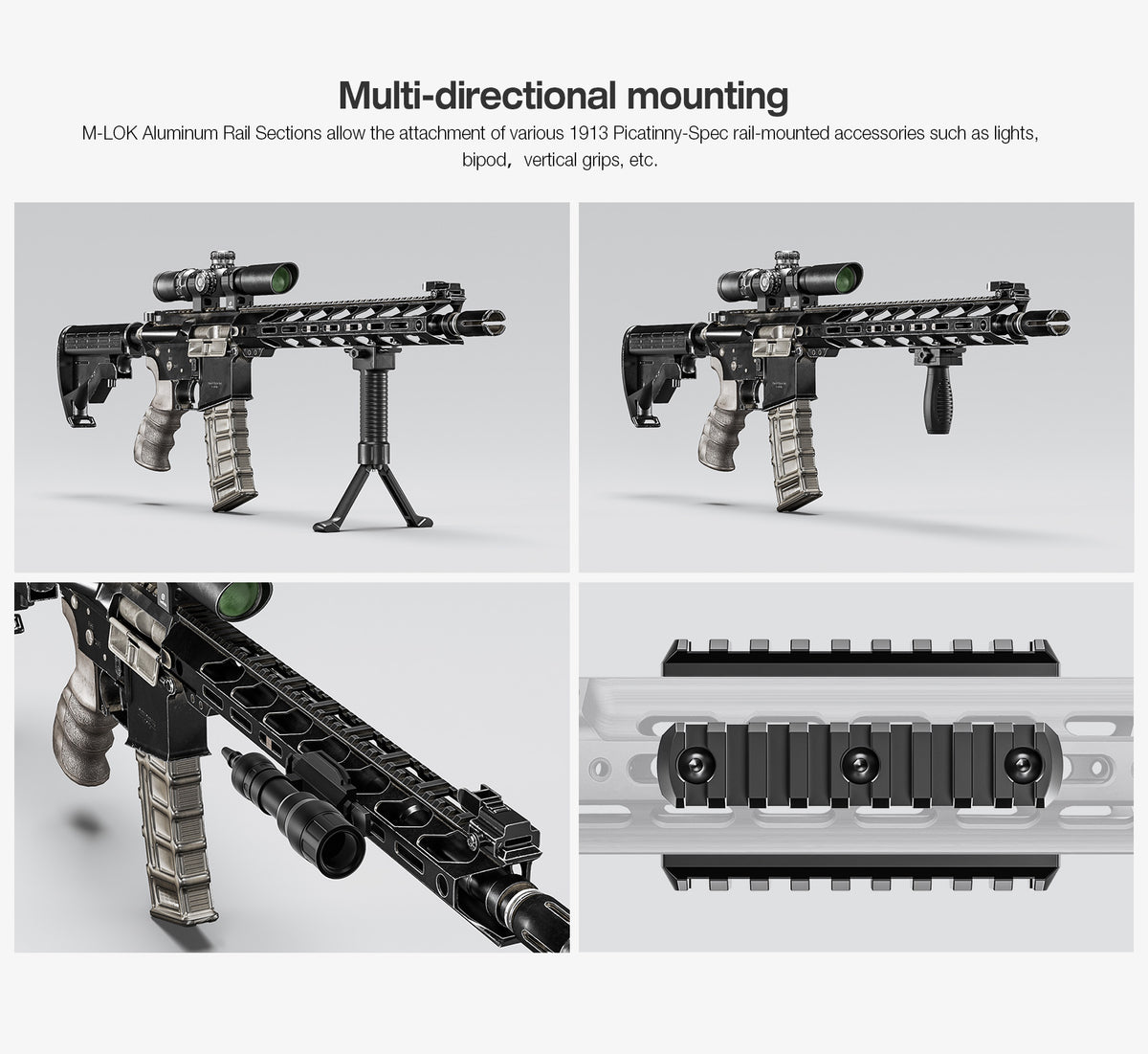Leofoto Picatinny Rail M-LOK