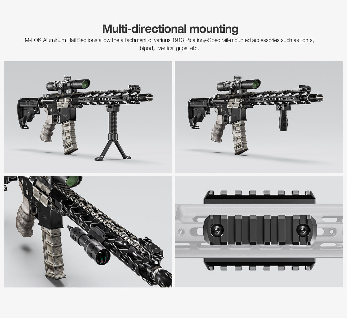 Leofoto Picatinny Rail M-LOK