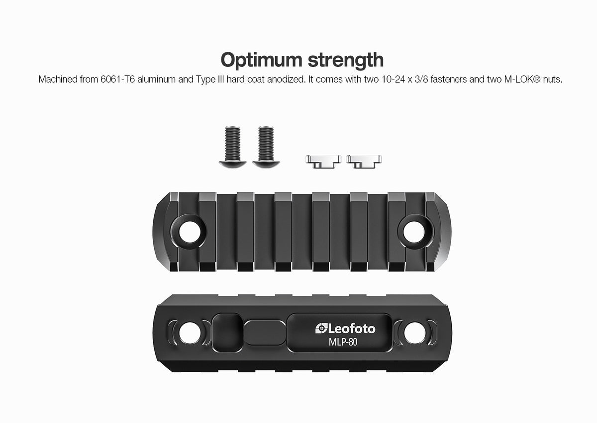Leofoto Picatinny Rail M-LOK