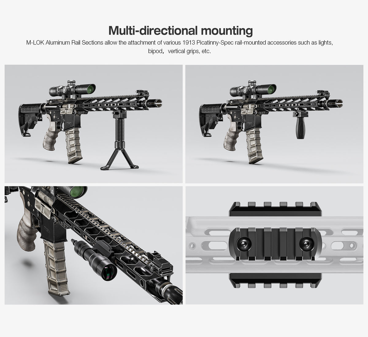 Leofoto Picatinny Rail M-LOK