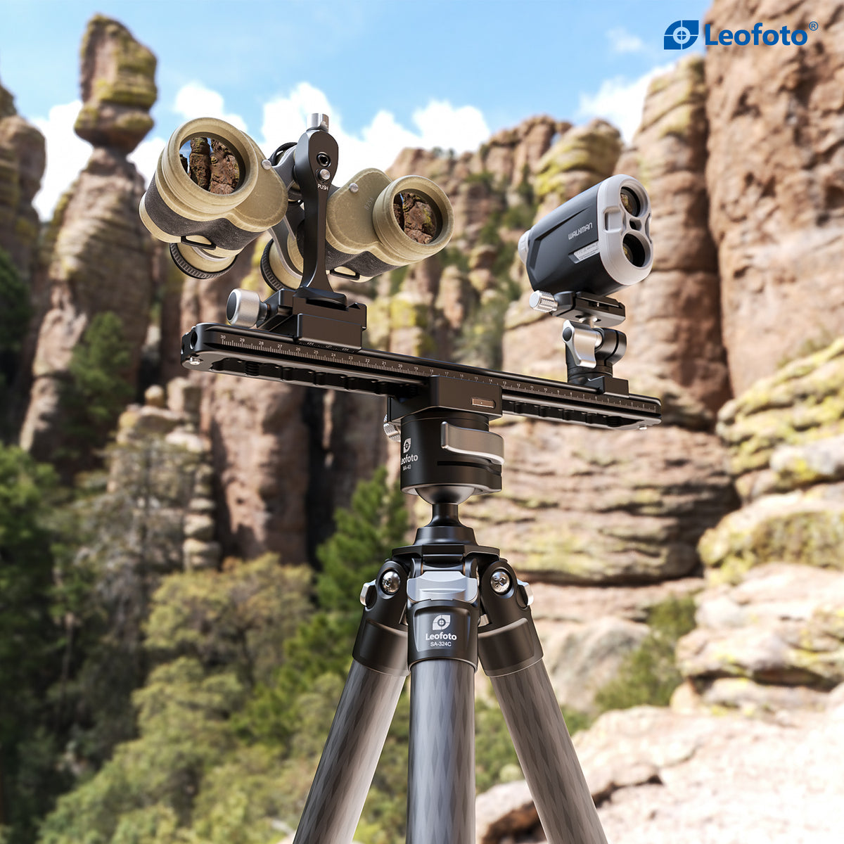 Leofoto FDM-03 Binocular Rangefinder Rail Kit