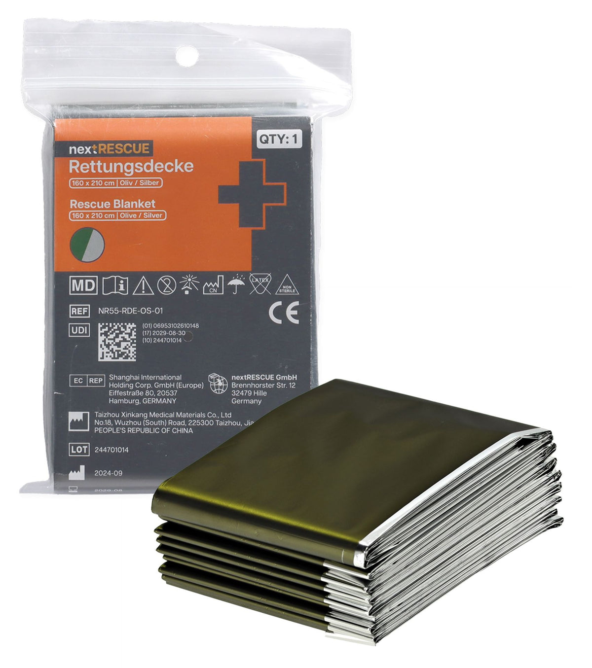 nextRESCUE® Couverture de sauvetage / Couverture de survie