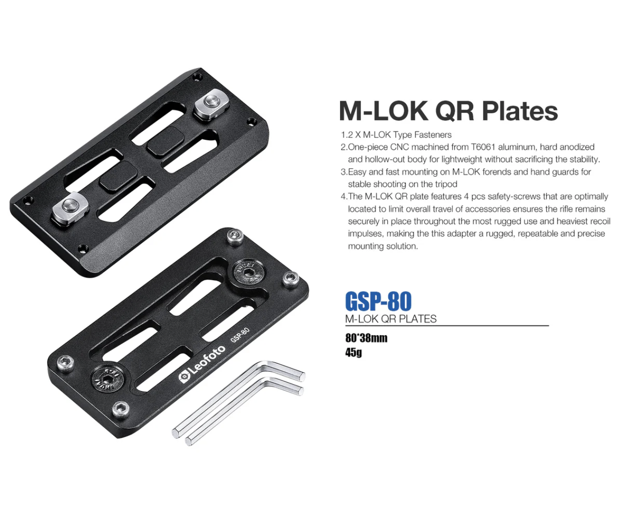 LEOFOTO ARCA SWISS rail - MLOK