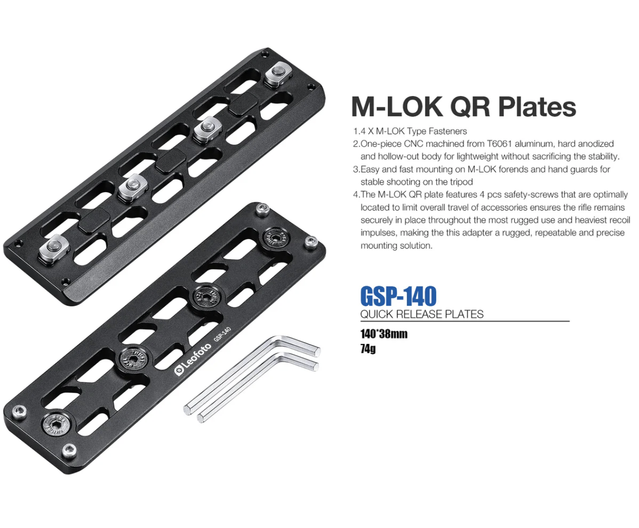 LEOFOTO ARCA SWISS rail - MLOK