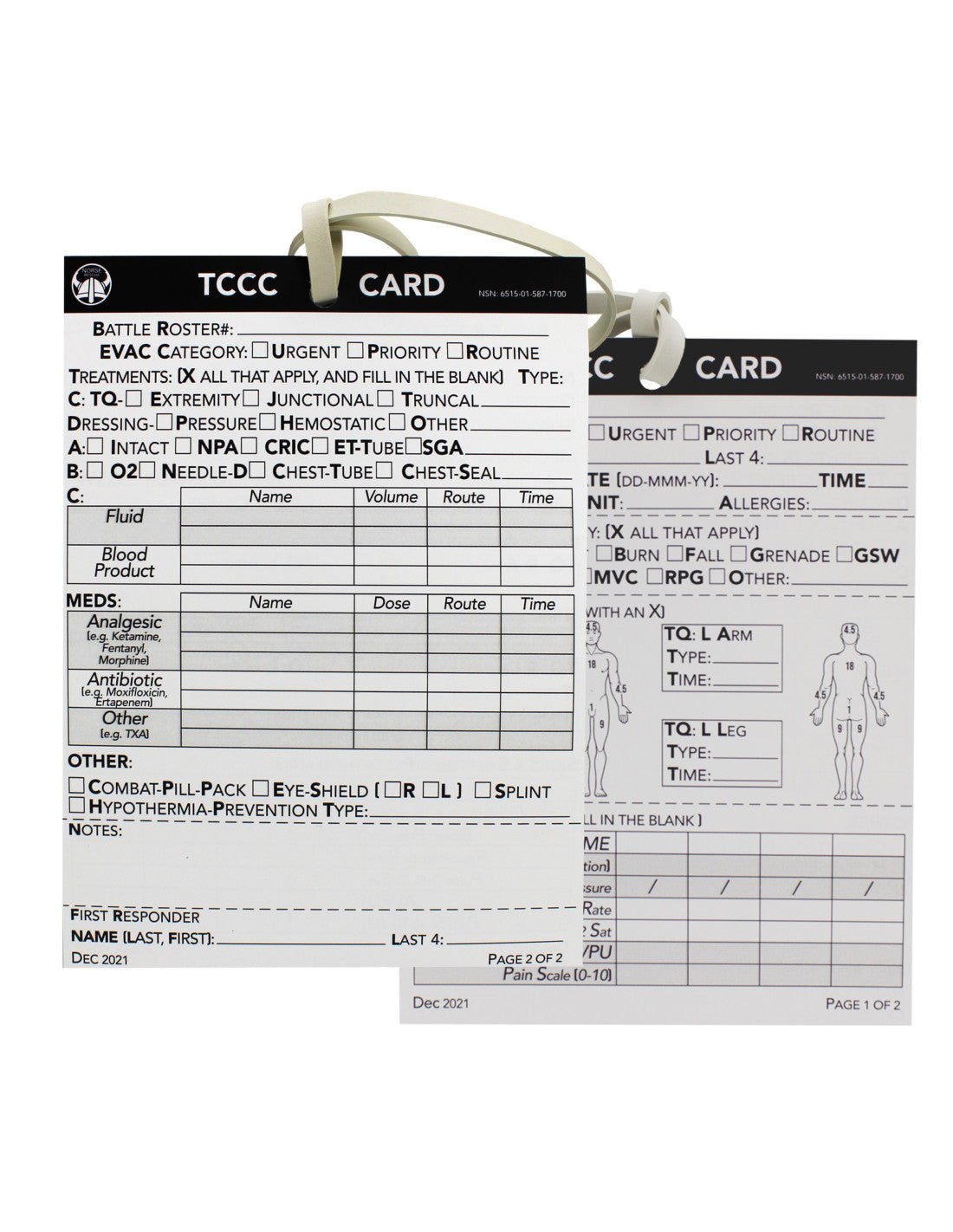 TCCC Card / Erste-Hilfe Dokumentation