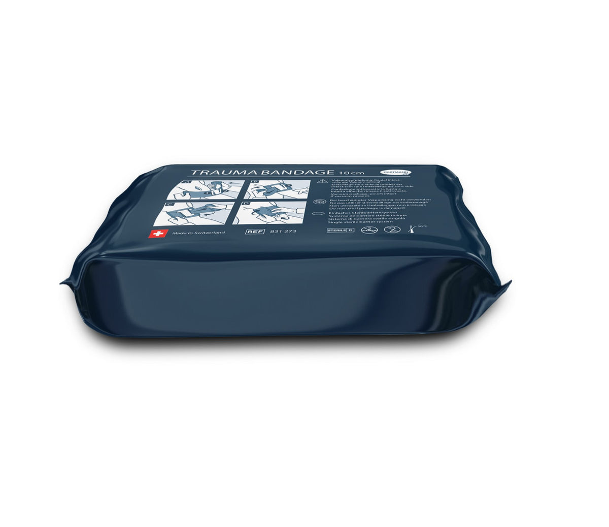 Hartmann Trauma Bandage / Pansement compressif d'urgence | Taille : 10 cm x 4,5 m