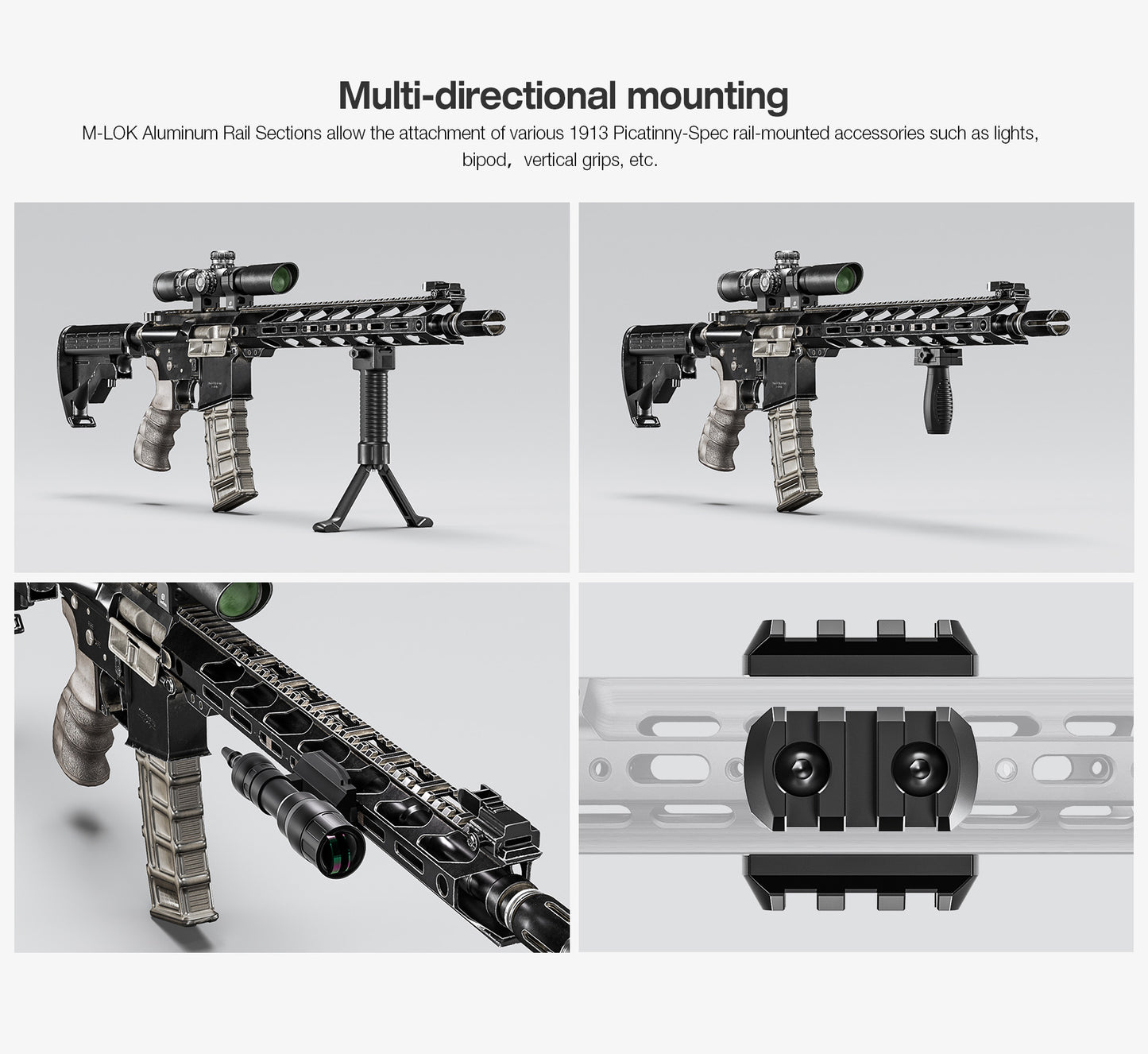Leofoto Picatinny Rail M-LOK