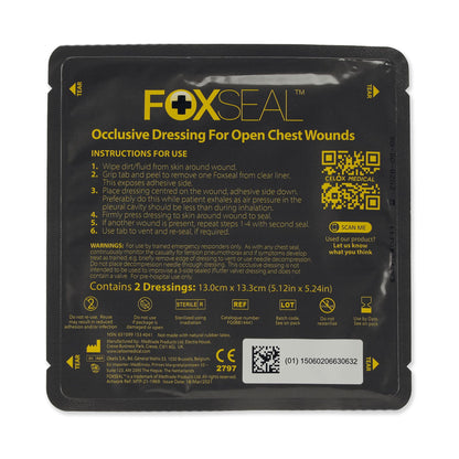 FoxSeal™ Chest Seal / Thorax Pflaster | Packung á 2 Stück