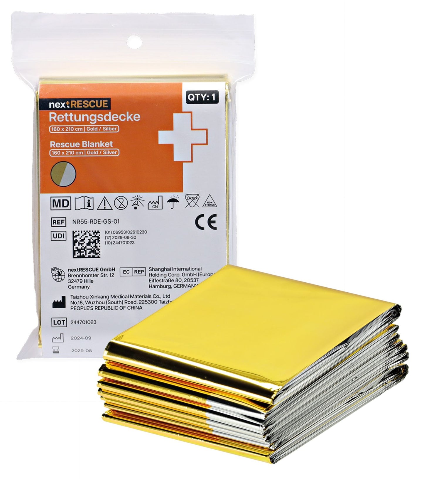 nextRESCUE® Rettungsdecke / Survivaldecke