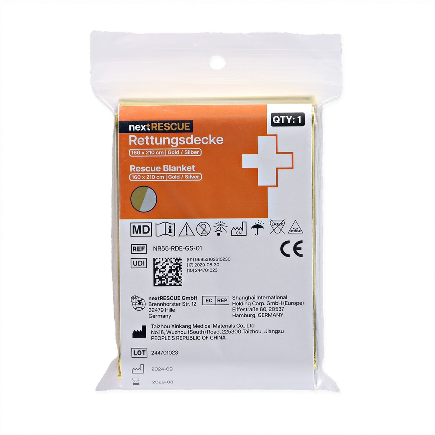 nextRESCUE® Rettungsdecke / Survivaldecke