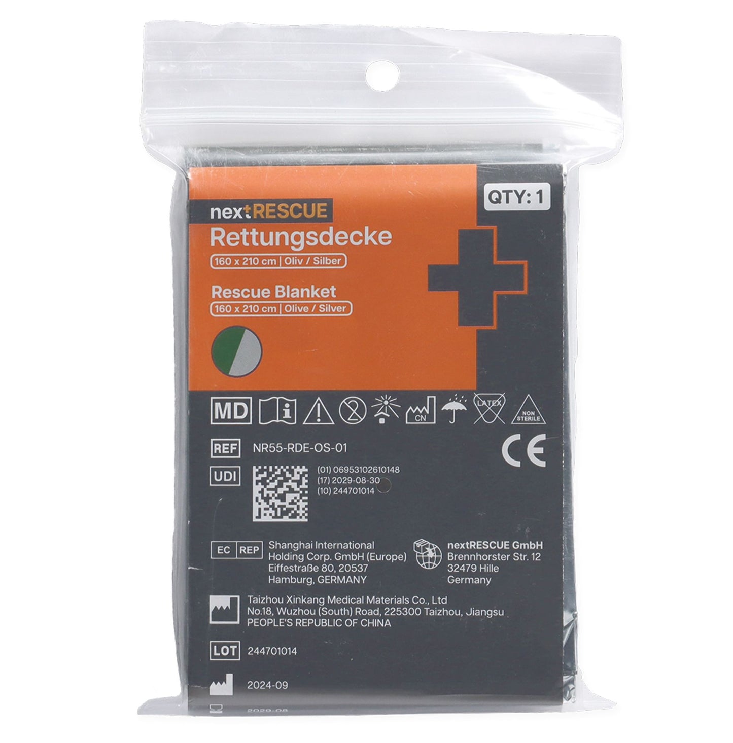 nextRESCUE® Rettungsdecke / Survivaldecke