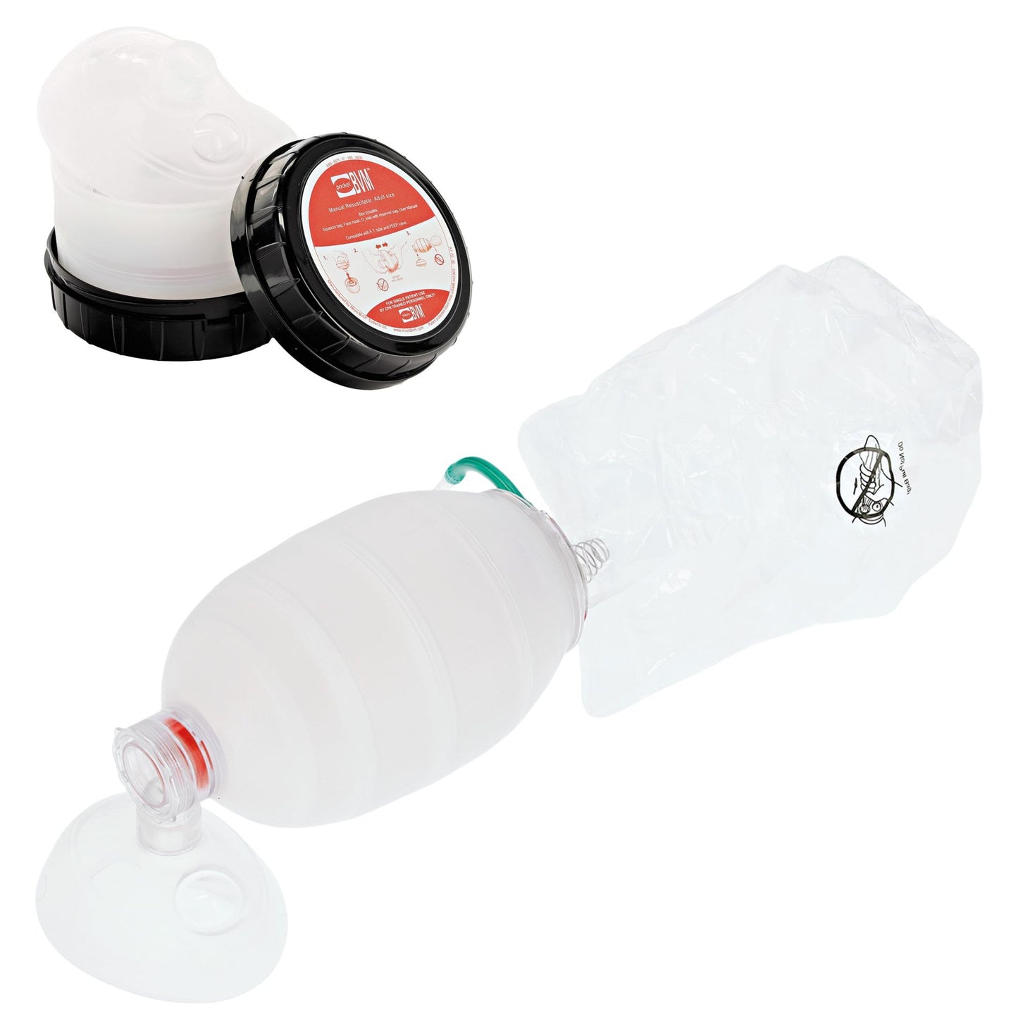 Pocket BVM™ Kompakter tactical Beatmungsbeutel mit Maske und Zubehör | Erwachsene