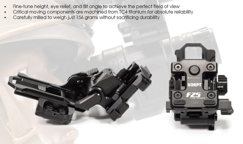 UDAPT - F25 Low Profile Helmet Mount