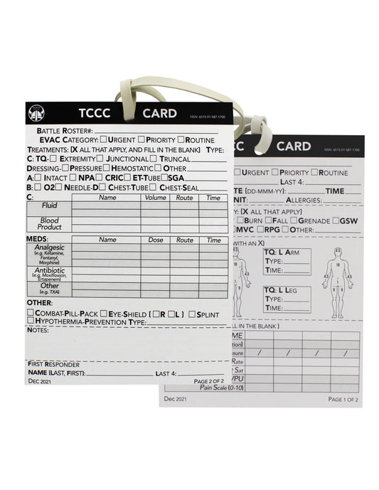 TCCC Card / Erste-Hilfe Dokumentation