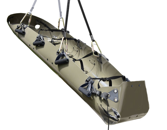 ultraMEDIC® ultraROLL STRETCHER MILITARY Rettungstrage / Aufrollbares Tragesystem | Farbe: Olivgrün