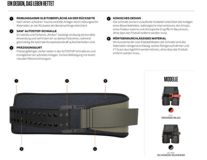 SAM Medical® Pelvic Sling™ II Beckenschlinge / Beckengurt Military